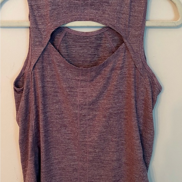 3 for $15 Yogalicious Heather, purple sleeveless activewear top - Picture 3 of 3
